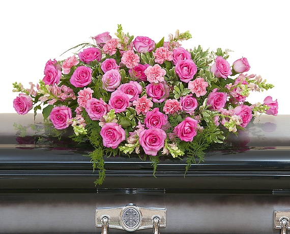Peaceful Pink Casket Spray