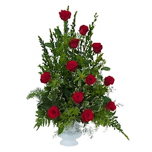 Royal Dozen Rose Urn