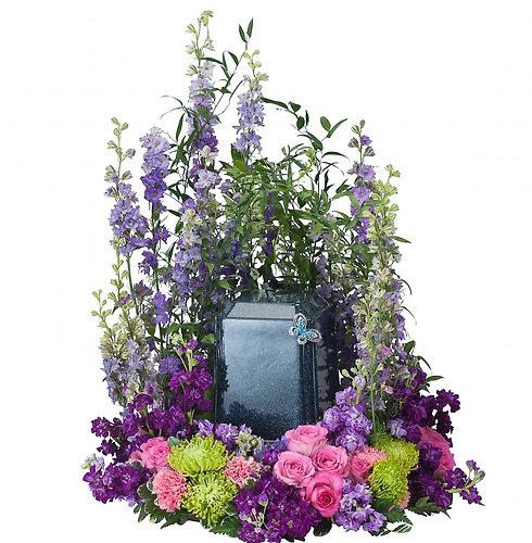 Forever Cherished Blue Urn Surround